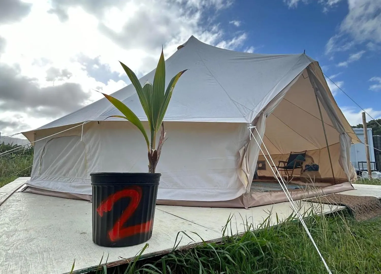 Campsite Maleka Farm: Tent Glamping North Shore Oahu Laie